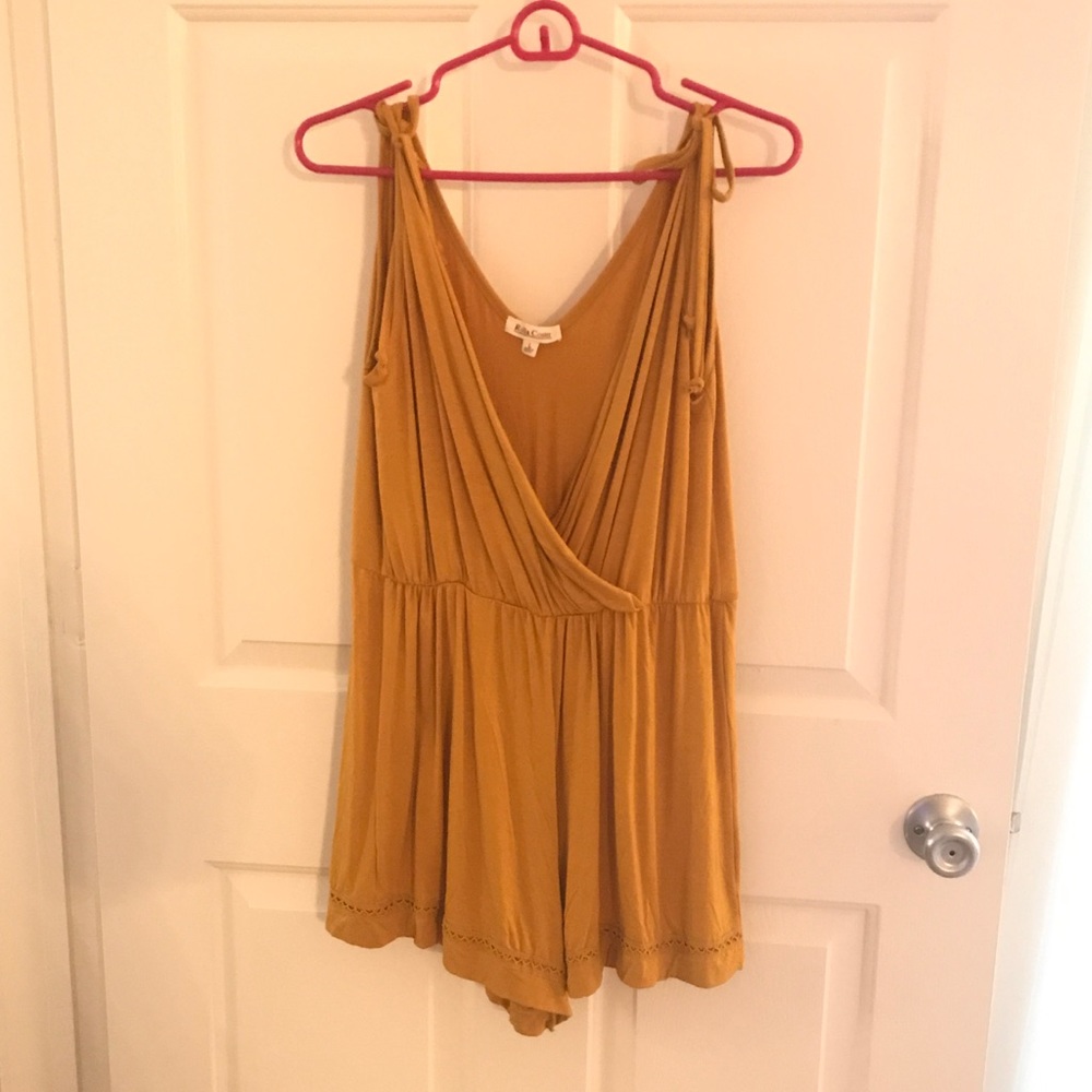 Gold (Mustard Yellow Romper) Size Large